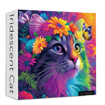 Puzzle gatto iridescente puzzle 1000 pezzi